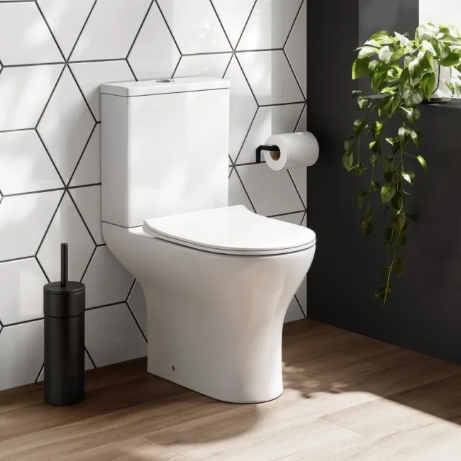Napa Rimless Close Coupled Toilet With Slim Soft Close Seat