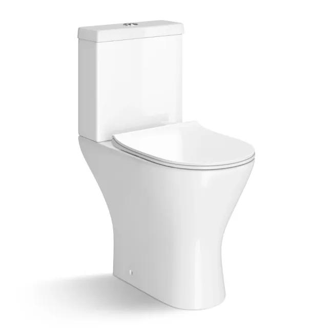 Napa Rimless Comfort Height Close Coupled Toilet With Slim Soft Close Seat