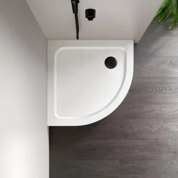 London Quadrant Stone Shower Tray 900x900mm & Riser Kit