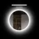 Mollie Battery Operated Black Framed Illuminated LED Mirror 500mm