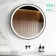 Mollie Battery Operated Black Framed Illuminated LED Mirror 800mm