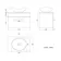 Avon Gloss White Wall Hung Drawer Vanity with Marble Top & Oval Counter Top Basin 600mm