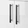 Avon Gloss White Basin Vanity 800mm - Black Accents