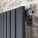 Faro Anthracite Single Flat Panel Vertical Radiator 1800x420mm