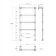 Gibraltar Floor Standing Traditional Chrome Heated Towel Rail 1200x600mm