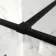 Munich Matt Black Framed Easy Clean 8mm Wet Room Shower Glass Panel 900mm