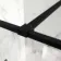 Munich Matt Black Framed Easy Clean 8mm Wet Room Shower Glass Panel 1000mm
