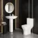 Atlanta Square Pedestal Basin 550mm