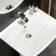 Atlanta Square Pedestal Basin 550mm