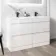 Trent Gloss White Double Basin Drawer Vanity 1200mm