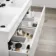 Trent Gloss White Double Basin Drawer Vanity 1200mm