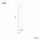 Copenhagen Easy Clean 8mm Pivotal Wet Room Shower Glass Return Panel 250mm