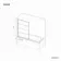 Zurich Easy Clean Matt Black Grid Bath Screen - 800mm