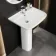Atlanta Square Pedestal Basin 550mm