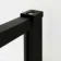 Munich Matt Black Grid 8mm Walk In Shower Enclosure 800mm & 700mm Glass with Pivotal Return Panel