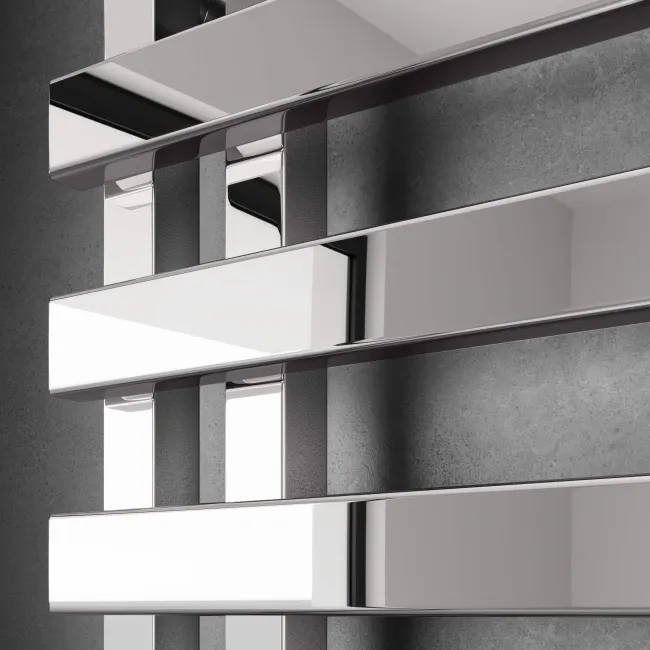 Palermo Chrome Designer Heated Towel Rail 1200x450mm