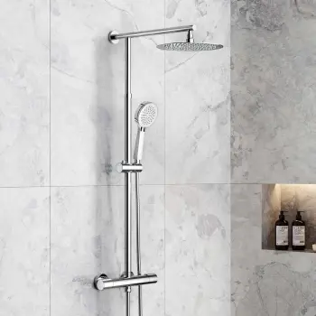 Ballina Premium Cool Touch Round Thermostatic Shower with Large 250mm Head