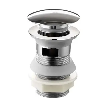 Chrome Dome Top Pop Up Basin Waste - Slotted