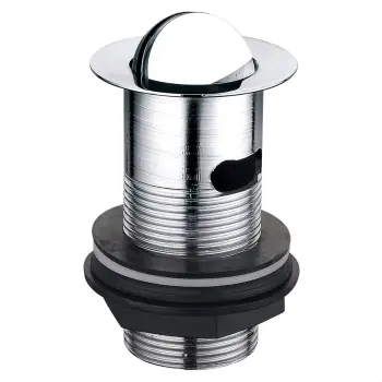 Chrome Flip Basin Waste - Slotted