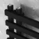Palermo Matt Black Designer Heated Towel Rail 1600x600mm