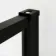 Munich Matt Black Framed Easy Clean 8mm Wet Room Shower Glass Panel 900mm