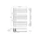 Seville Electric Matt Black Designer Flat Panel Heated Towel Rail 800x600mm