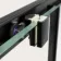 Hamburg Matt Black Easy Clean 8mm Sliding Shower Enclosure 1200x800mm - Easy Fix