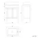 Bermuda Dove Grey Vanity With Curved Counter Top Basin 600mm