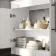 Avon Gloss White Basin Vanity 800mm - Black Accents