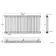 Athens Matt Black Double Column Horizontal Traditional Radiator 600x1190mm