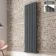 Faro Anthracite Double Flat Panel Vertical Radiator 1800x490mm