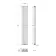 Faro Matt Black Double Flat Panel Vertical Radiator 1800x280mm