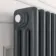 Athens Anthracite Triple Column Vertical Traditional Radiator 1800x470mm
