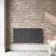 Faro Anthracite Double Flat Panel Horizontal Radiator 600x1190mm