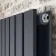 Faro Anthracite Double Flat Panel Horizontal Radiator 600x1190mm