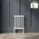 Athens White Double Column Horizontal Traditional Radiator 600x425mm