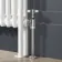 Athens White Double Column Horizontal Traditional Radiator 600x425mm