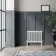 Athens White Double Column Horizontal Traditional Radiator 600x785mm