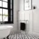 Gibraltar Large Black Traditional Heated Towel Radiator (With Overhanging Rail)