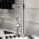 Gibraltar Large Black Traditional Heated Towel Radiator (With Overhanging Rail)