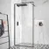 Munich Matt Black Framed Easy Clean 8mm Wet Room Shower Glass Panel 1000mm