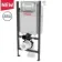 Wirquin Universal Wall Hung Toilet Frame & Cistern with Chrome Push Plate