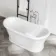 Mayfair 1700mm Freestanding Roll Top Slipper Bath