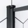 Zurich Easy Clean Matt Black Grid Bath Screen - 800mm