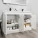 Trent Gloss White Double Basin Vanity 1200mm