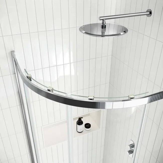 Hamburg Easy Clean 8mm Quadrant Shower Enclosure 900x900mm - Easy Fix Feature