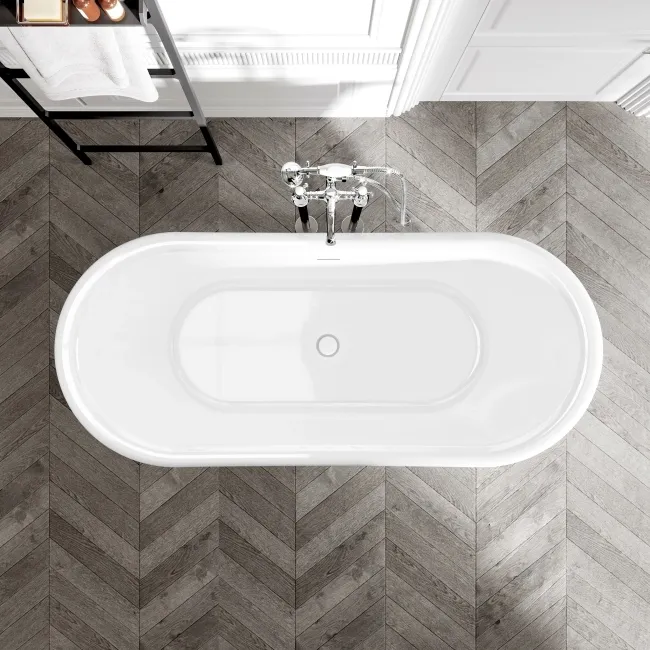 Mayfair 1700mm Freestanding Roll Top Slipper Bath