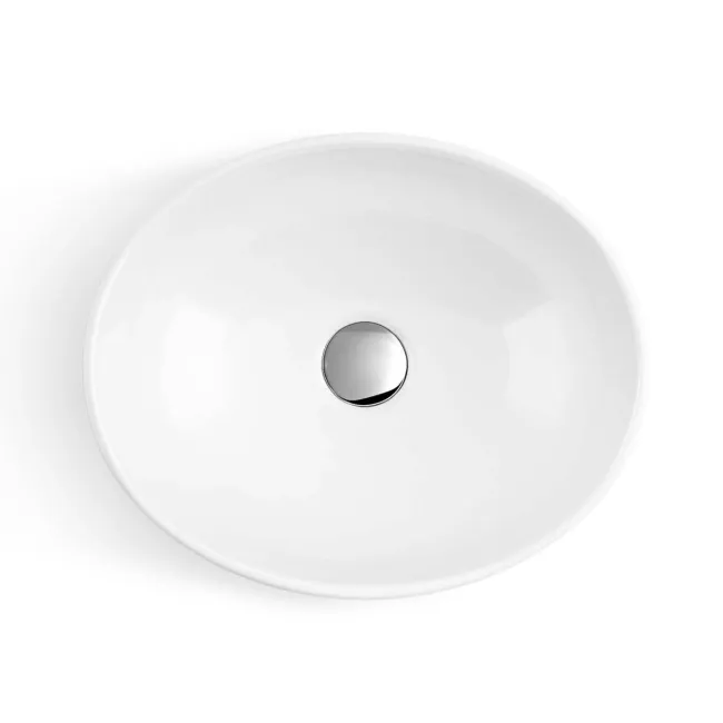 Avon Gloss White Wall Hung Drawer Vanity with Marble Top & Oval Counter Top Basin 600mm