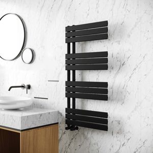 Designer Bathroom Flat Panel Heated Towel Rail Radiator Rad 1000x600mm Chrome